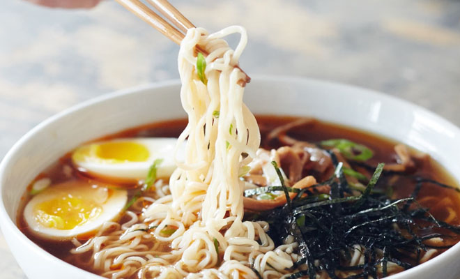 Лапша как в Японии: из одной основы закуска, суп и горячее