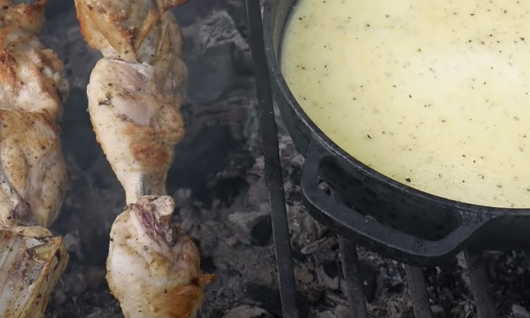 Шашлык из курицы на мангале: секрет вкуса в молоке с чесноком