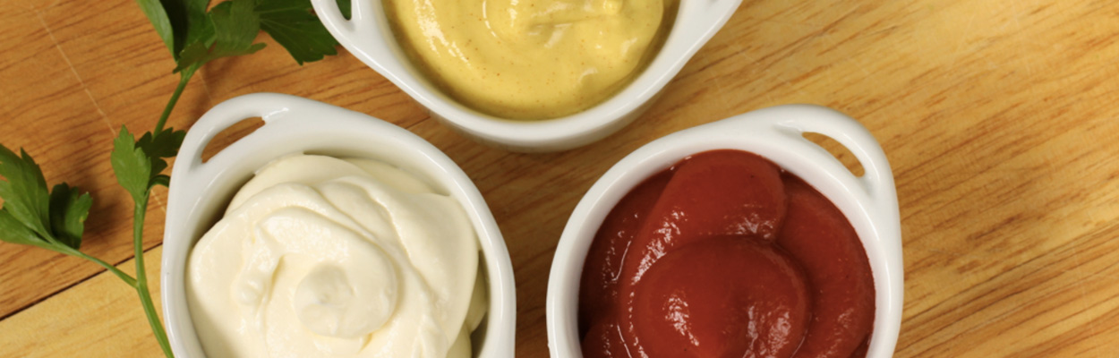 Домашний кетчуп, майонез и горчица