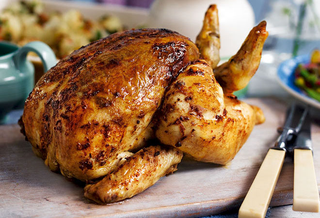 Запекаем цыпленка целиком