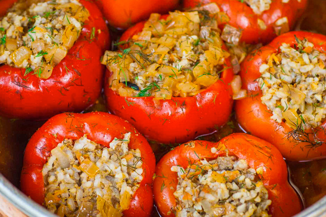 Сочный фаршированный перец: простой рецепт