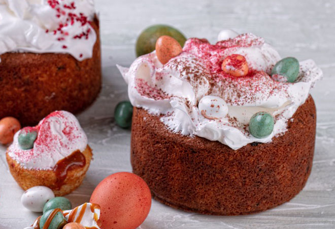 Кулич без дрожжей на кокосовой муке