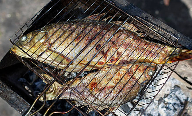 Выбрались на дачу и делаем вместо шашлыка вкусноту на огне