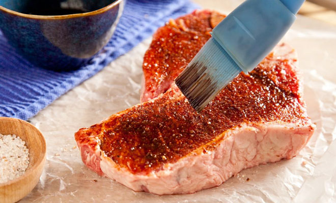 Готовим стейк толщиной 5 сантиметров в обычной духовке