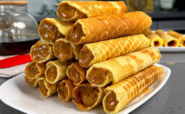 Эталонные вафельные трубочки: останутся хрустящими даже если внутри нежный крем