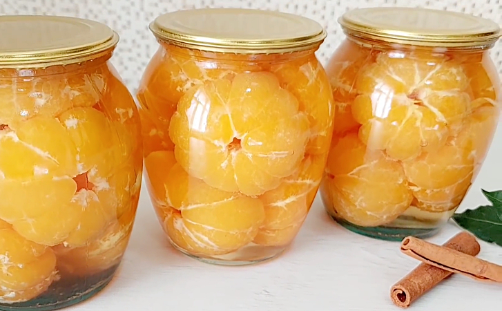 Консервируем мандарины в банках. Насыщенный вкус будет даже летом