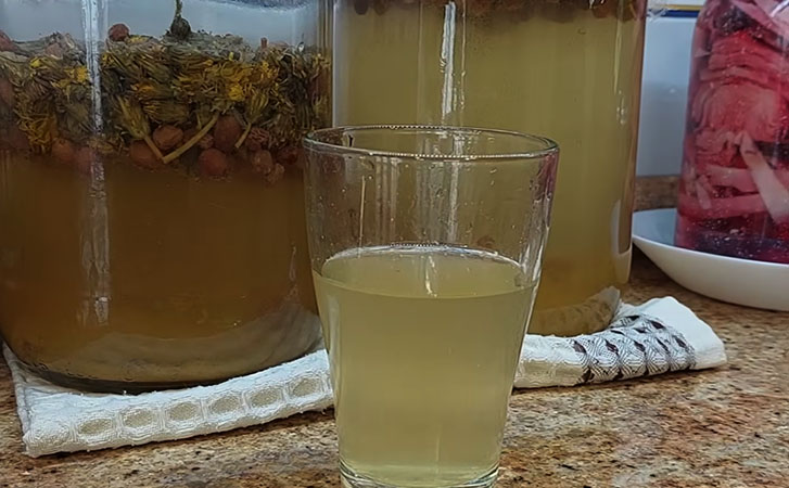 Старорусский квас из цветов одуванчика. Эликсир для здоровья