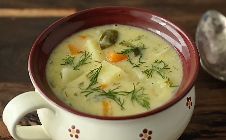 Картофельный суп без грамма мяса, но сытный словно солянка