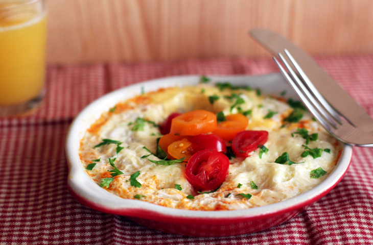 Пирог из сыра и яиц